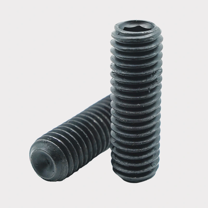 Black Oxide Hex Socket Set Screws with Cup Point